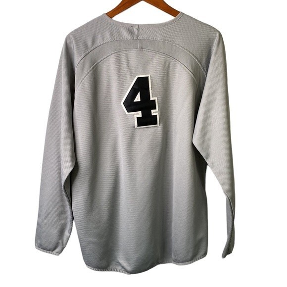 X-Grain Sportswear Rockies Baseball Jersey Pullover Crew Neck Long Sleeves Gray - Picture 5 of 12
